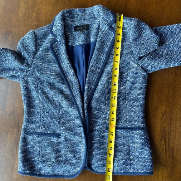 Talbots Textured Navy Blazer - Picture 6 of 6